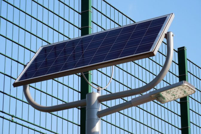 Solar street lights panels in India